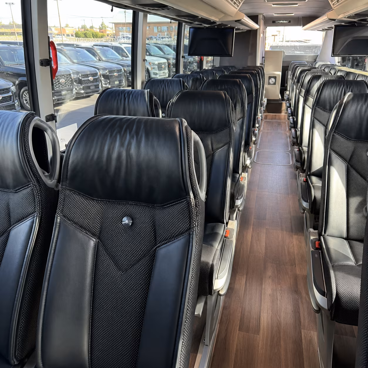 pasadena charter bus interior gallery