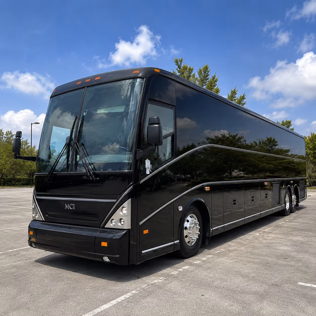 pasadena charter bus services exterior